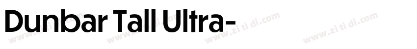 Dunbar Tall Ultra字体转换